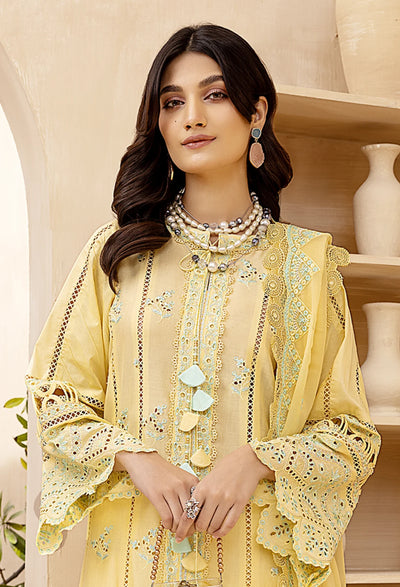 IB-429 Adan libas collection in Dhanak 3 Pcs with Heavy Neck Front Full embroidery with Heavy Embroidery Shawal