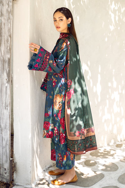 IB-0116 | BAROQUE- 3 Piece All Over EMBROIDERED PRINTED