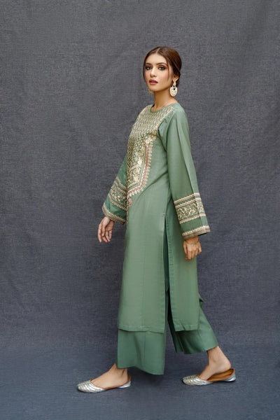 Airjet WITH  DAIMOND DUPATTA  Front FULL HEAVY Embroidery IB-456