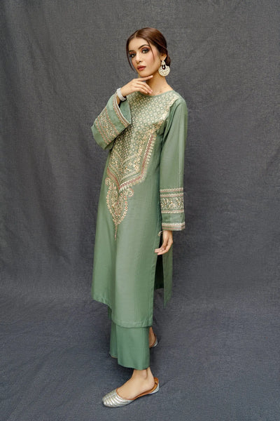 Airjet WITH  DAIMOND DUPATTA  Front FULL HEAVY Embroidery IB-456