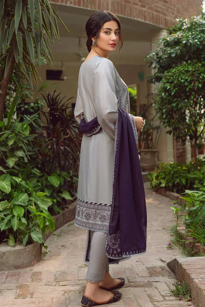 Jazmin - 3PC Embroidered Shirt with Bamber Chiffon Embroidered Dupatta and Trousers-6IB-59