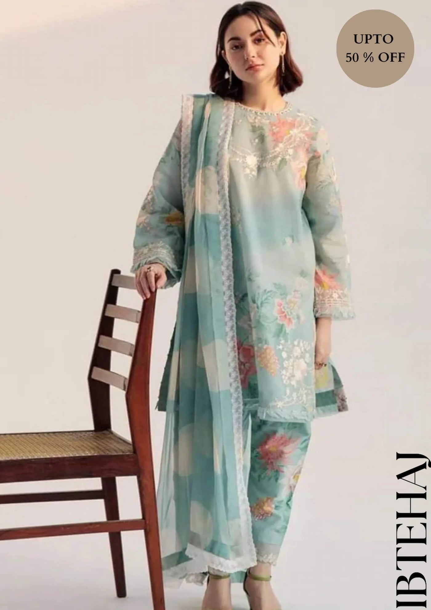 Coco by Zara Shahjahan Embroidered 3 Piece Unstitched Suit | IB-0223