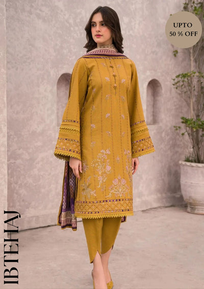 JAZMIN IB-5901 | 3PC LUXURY | COTTON SILK PRINT DUPATTA