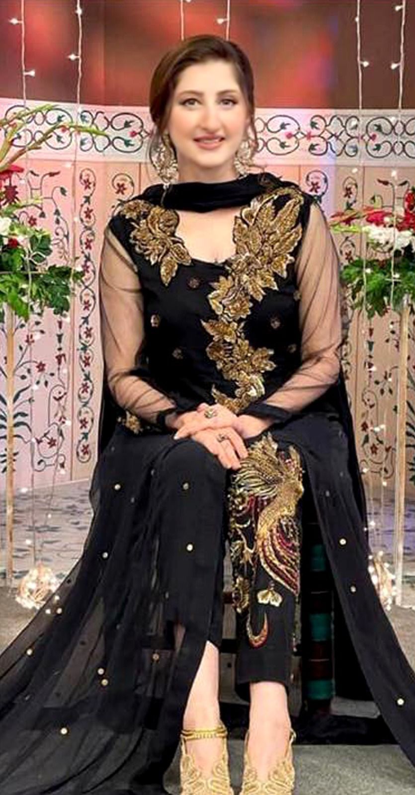 ASIM Jofa Winter 3 Piece Dhanak with Organza Heavy Embroidered Dopatta | IB-0335