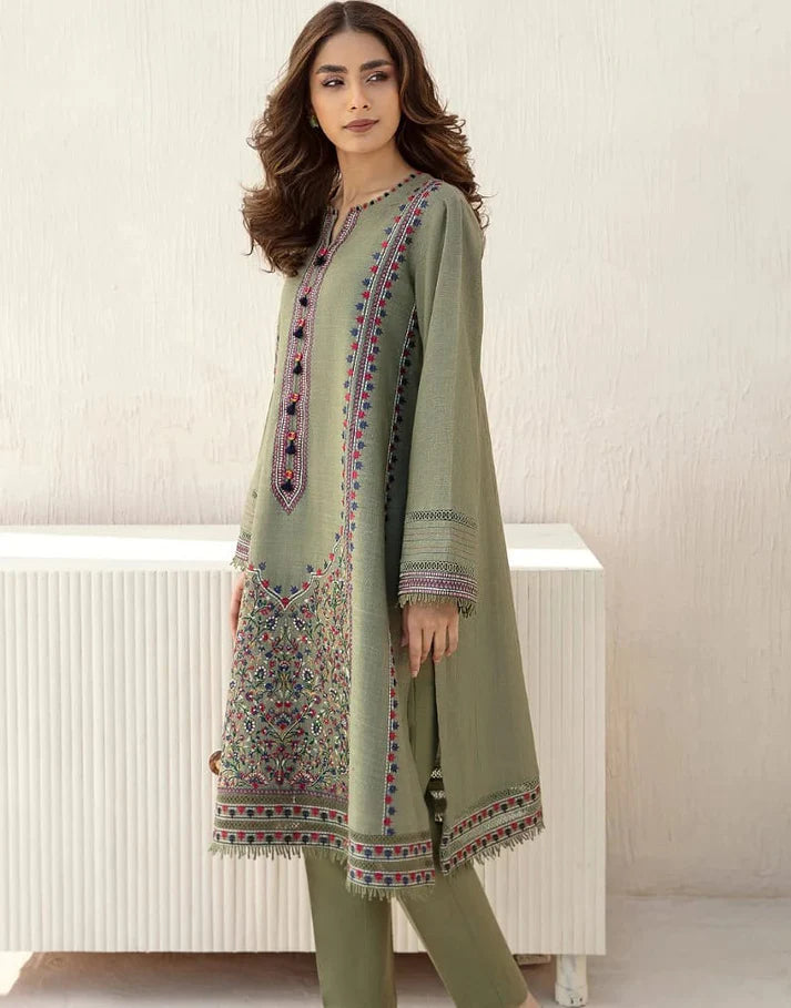 Jazmin Dhanak Front Fully Embroidered 3pc 3IB-142