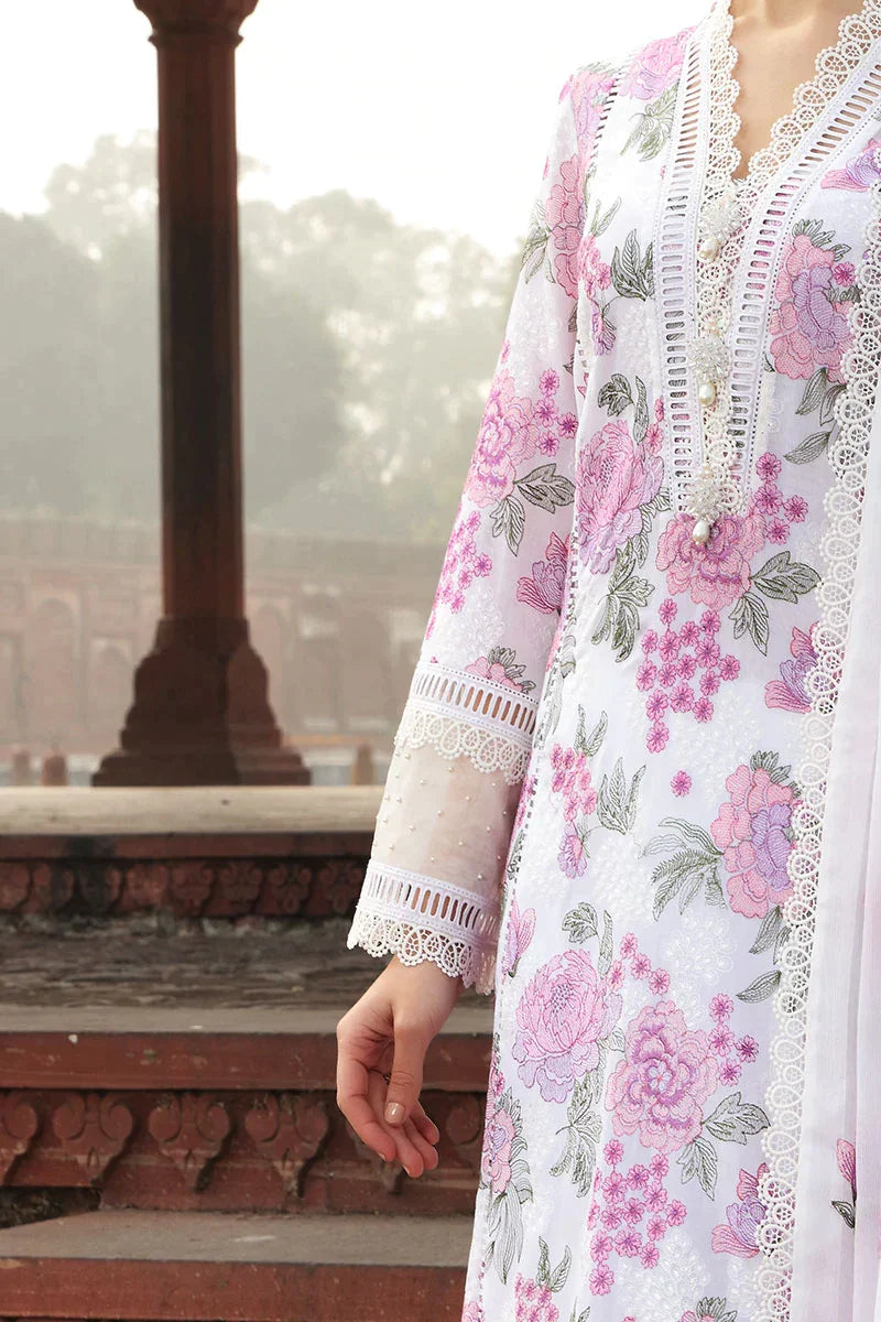 IB01-Bareeze -Embroided Winter 3pc dress with embroidered chiffon dupatta