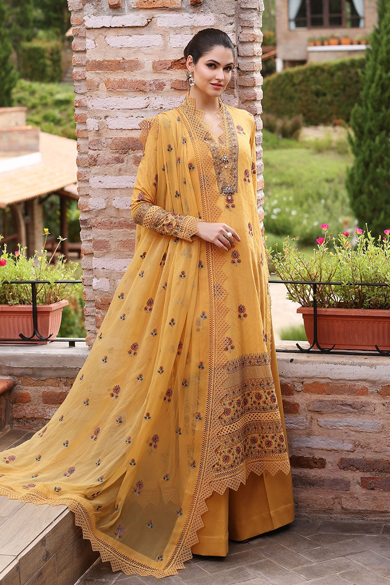 Bareeze -Embroided 3pc dress with embroidered chiffon dupatta-IB-3076