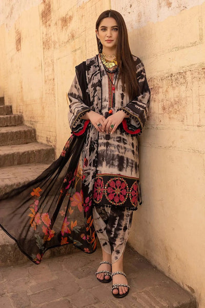 3 Piece - Unstitched Linen Stuff Digital Printed Suit With Linen Printed Dupatta. IB-3325