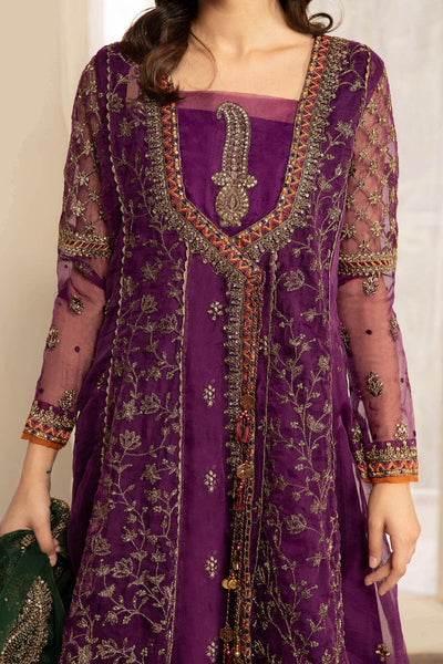 IB-418 Maria B collection in Linen 3 Pcs  with Nexk Front Full heavy embroidery Chiffon embroidery Dupatta