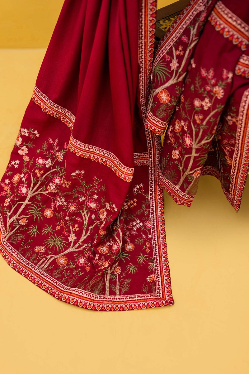 Dhanak 3pc Embroidered